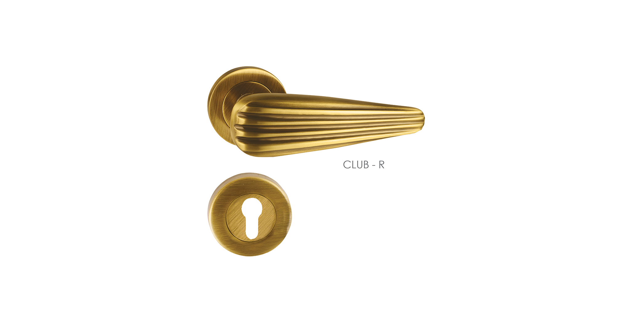 Stylish Mortise Door Handle & Lock On Rosette For Resorts