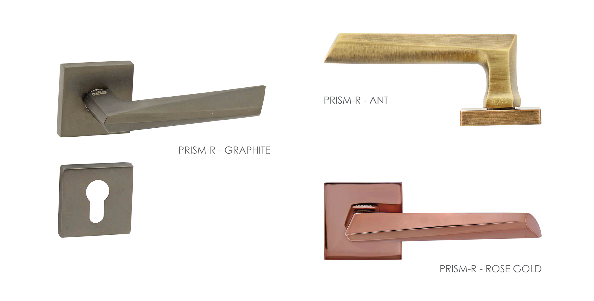 Stylish Mortise Door Handle & Lock On Rosette For Hotels