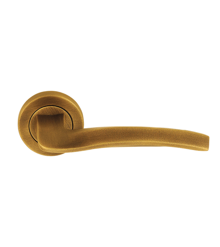 German mortise door handle and lock on rosette for bungalows