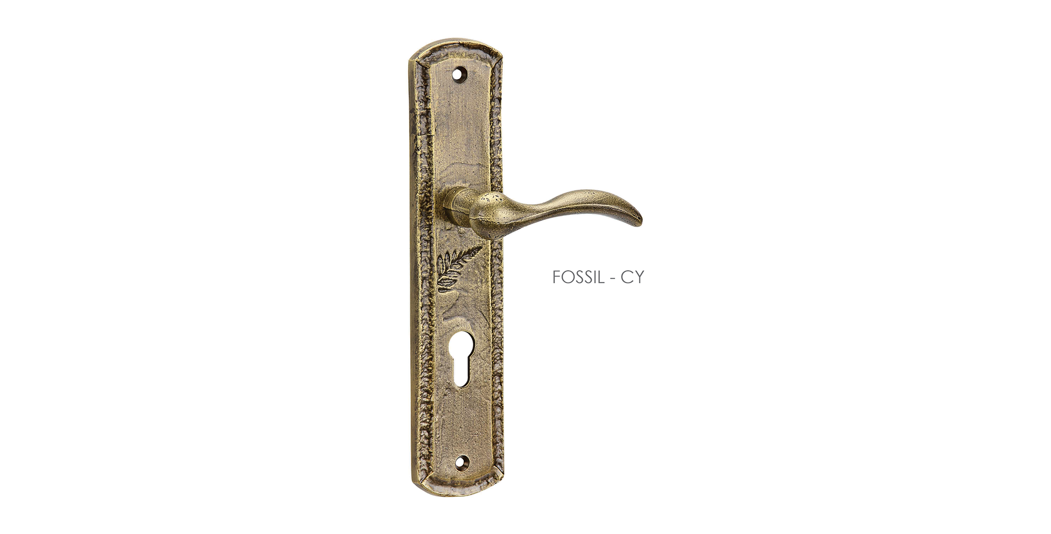 Indian Mortise Door Handle & Lock On Plate  For Villa