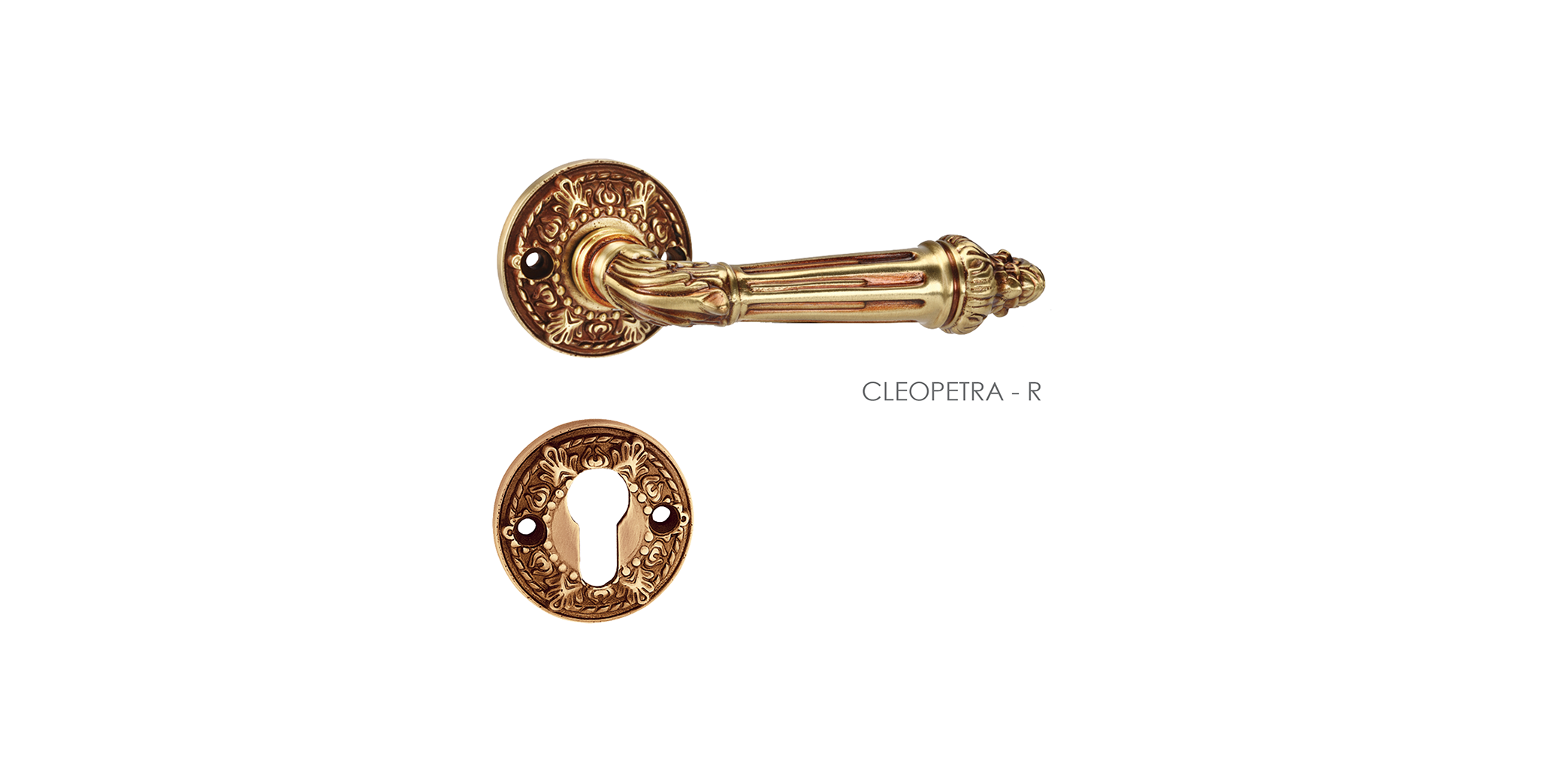 Indian Mortise Door Handle & Lock On Rosette For Apartments
