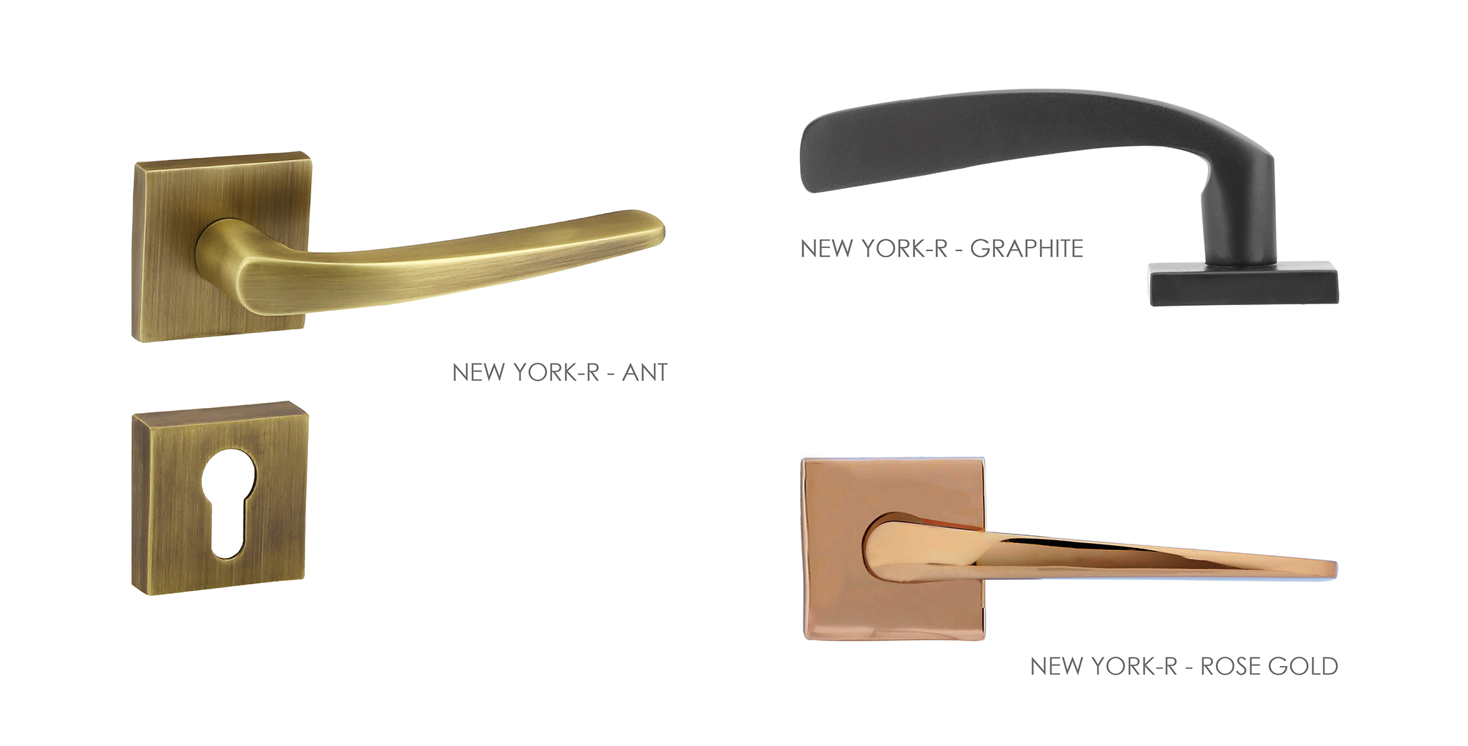 Italian Mortise Door Handle & Lock On Rosette For Houses