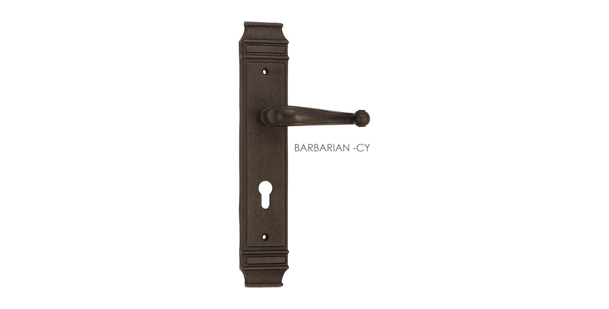Italian Mortise Door Handle & Lock On Plate  For Homes