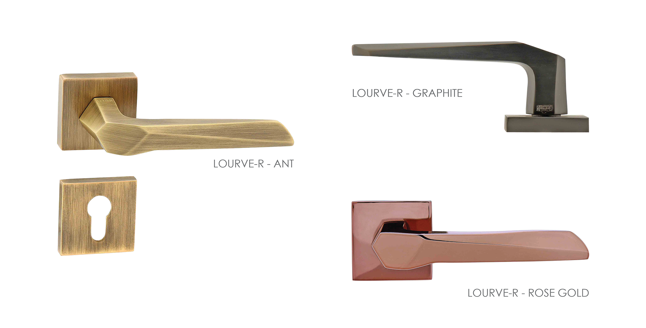 Smooth Mortise Door Handle & Lock On Rosette For Bungalows