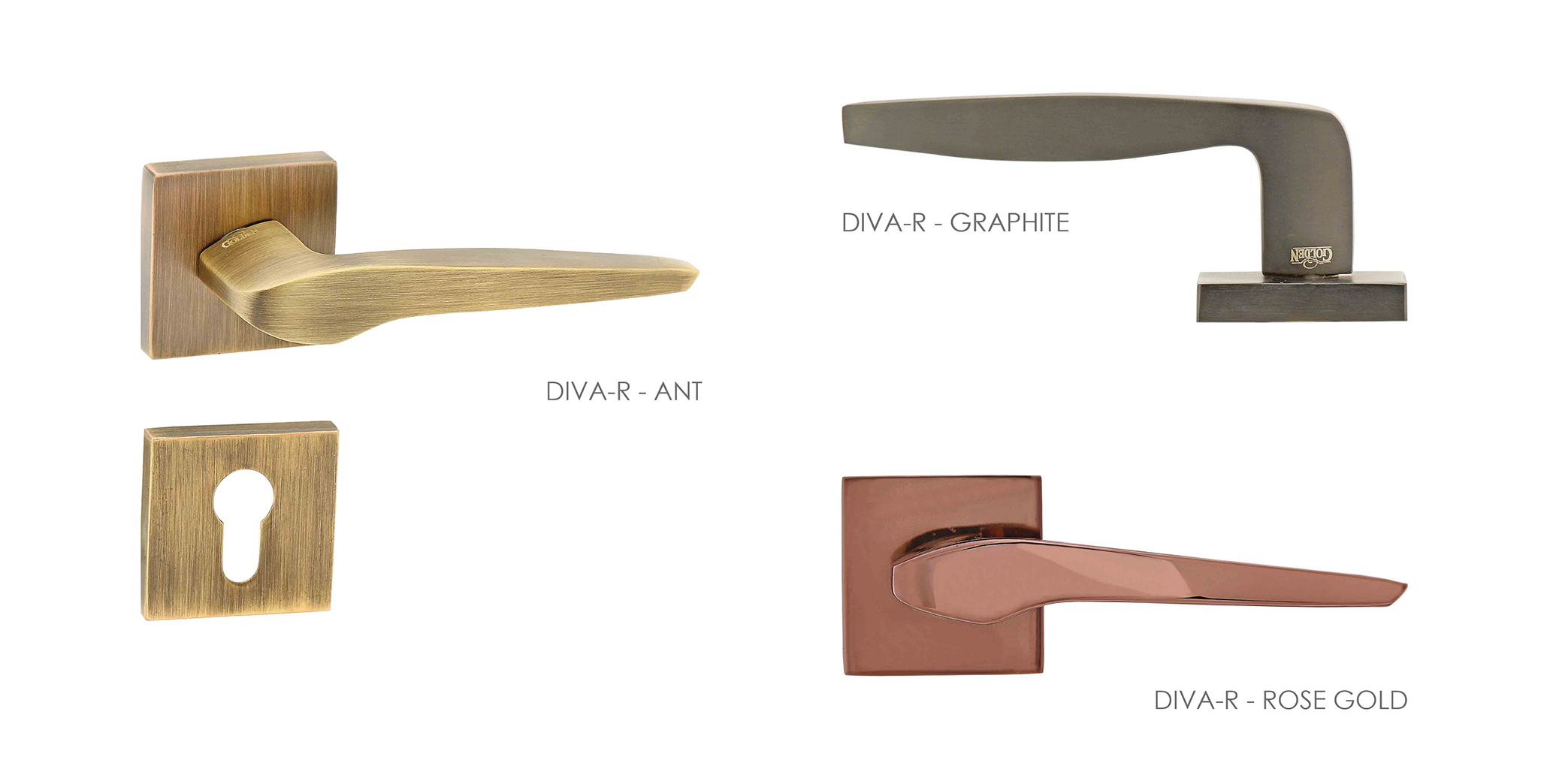 Smooth Mortise Door Handle & Lock On Rosette For Resorts