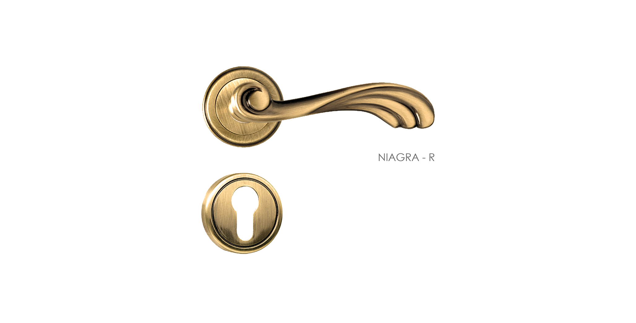 Victorian Mortise Door Handle & Lock On Rosette For Villa
