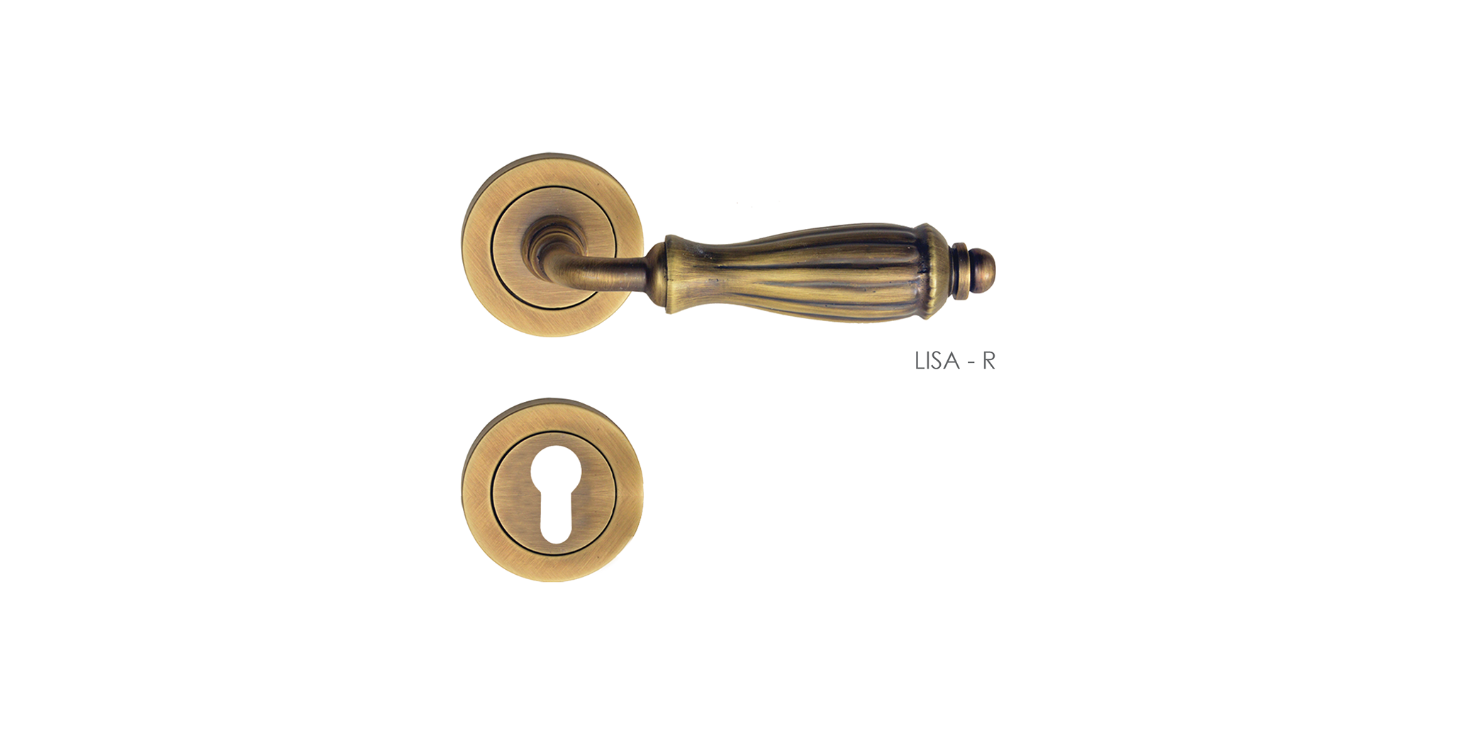 Victorian Mortise Door Handle & Lock On Rosette For Restaurants