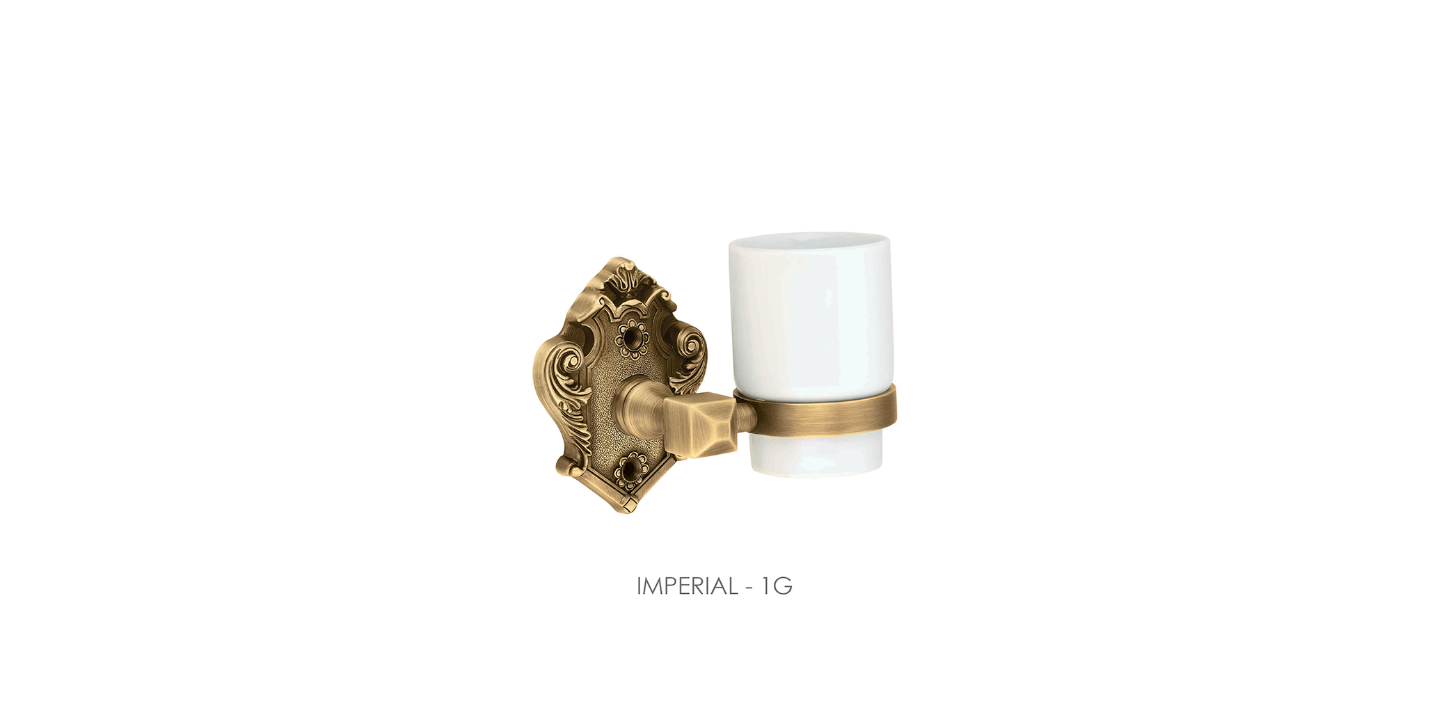 Baroque Glass Tumbler & Holder For Bathroom And Powder Room For Homes