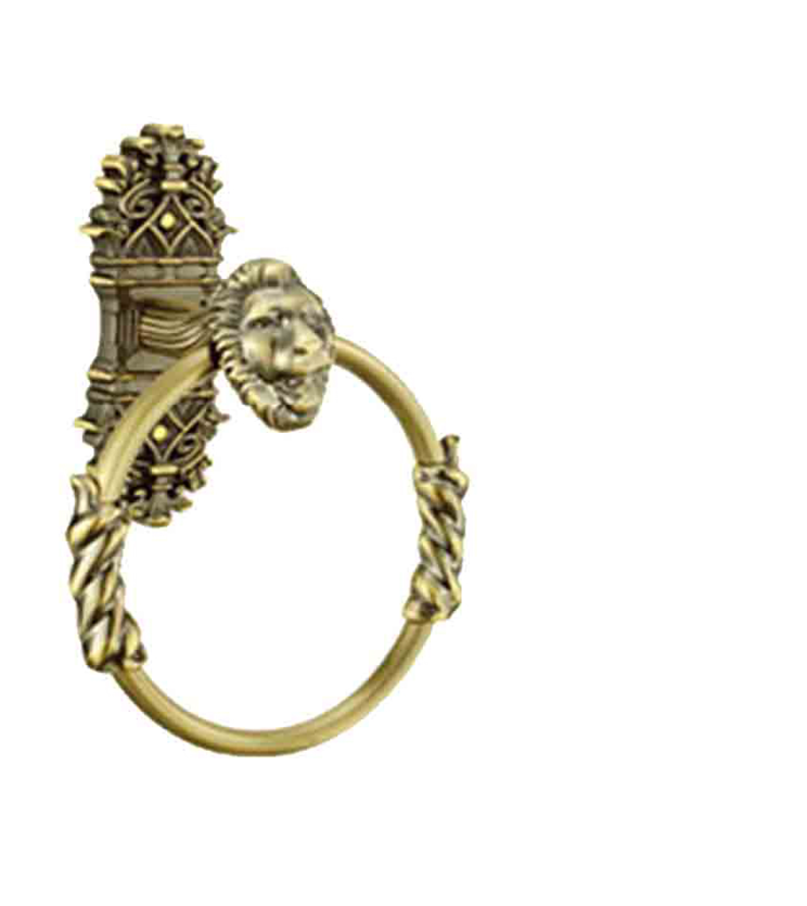 Black, gold, silver and rose gold towel ring for bathroom and powder room for apartments