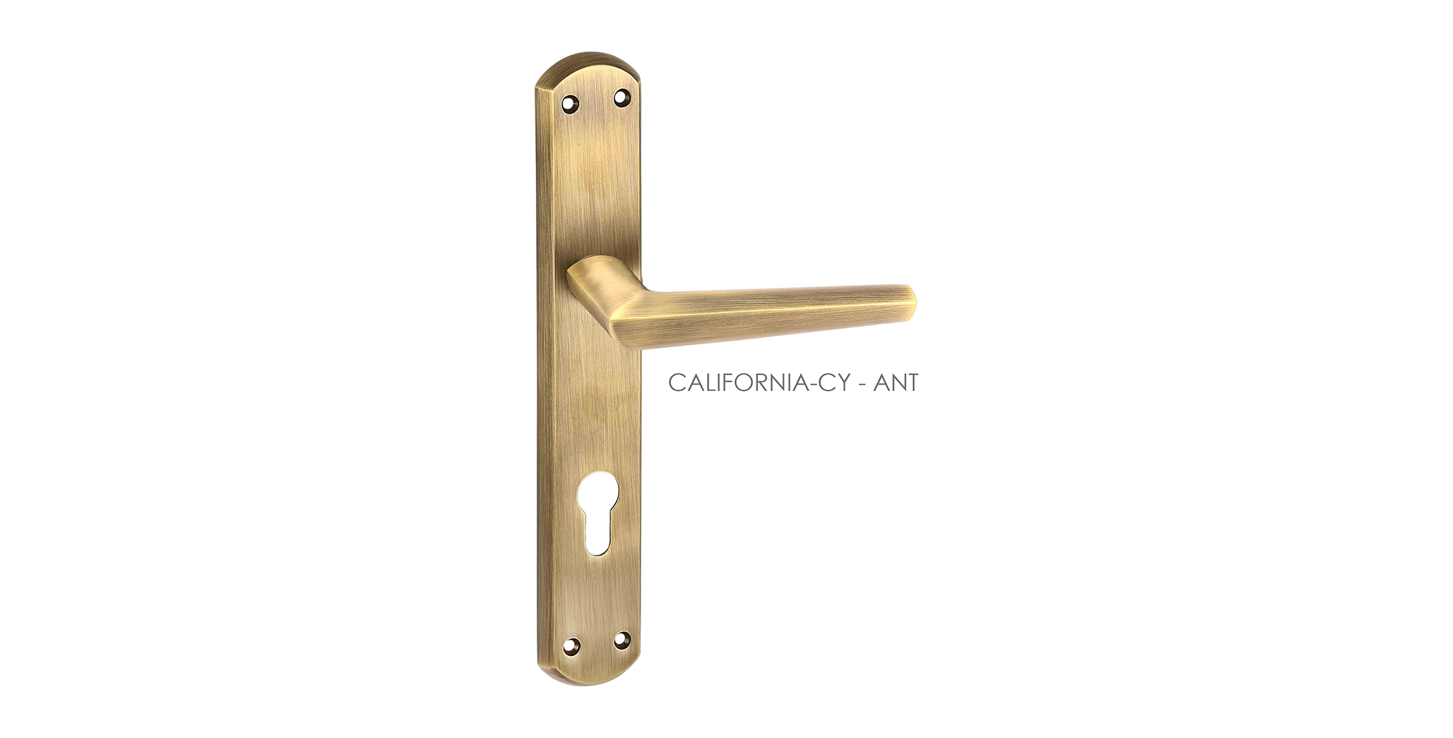 Black, Gold, Silver & Rose Gold Mortise Door Handle & Lock On Plate  For Hotels