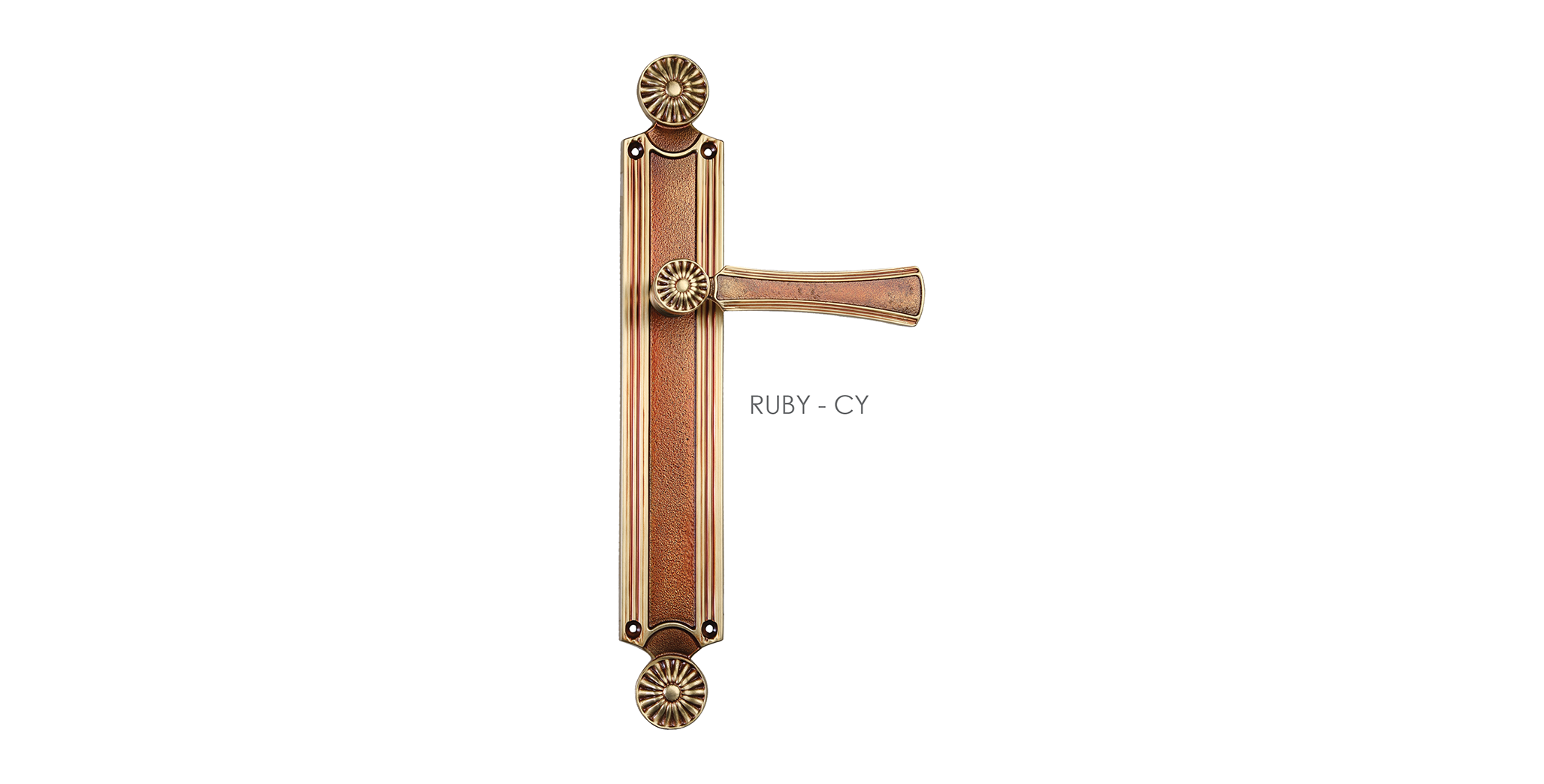 Black, Gold, Silver & Rose Gold Mortise Door Handle On Plate 