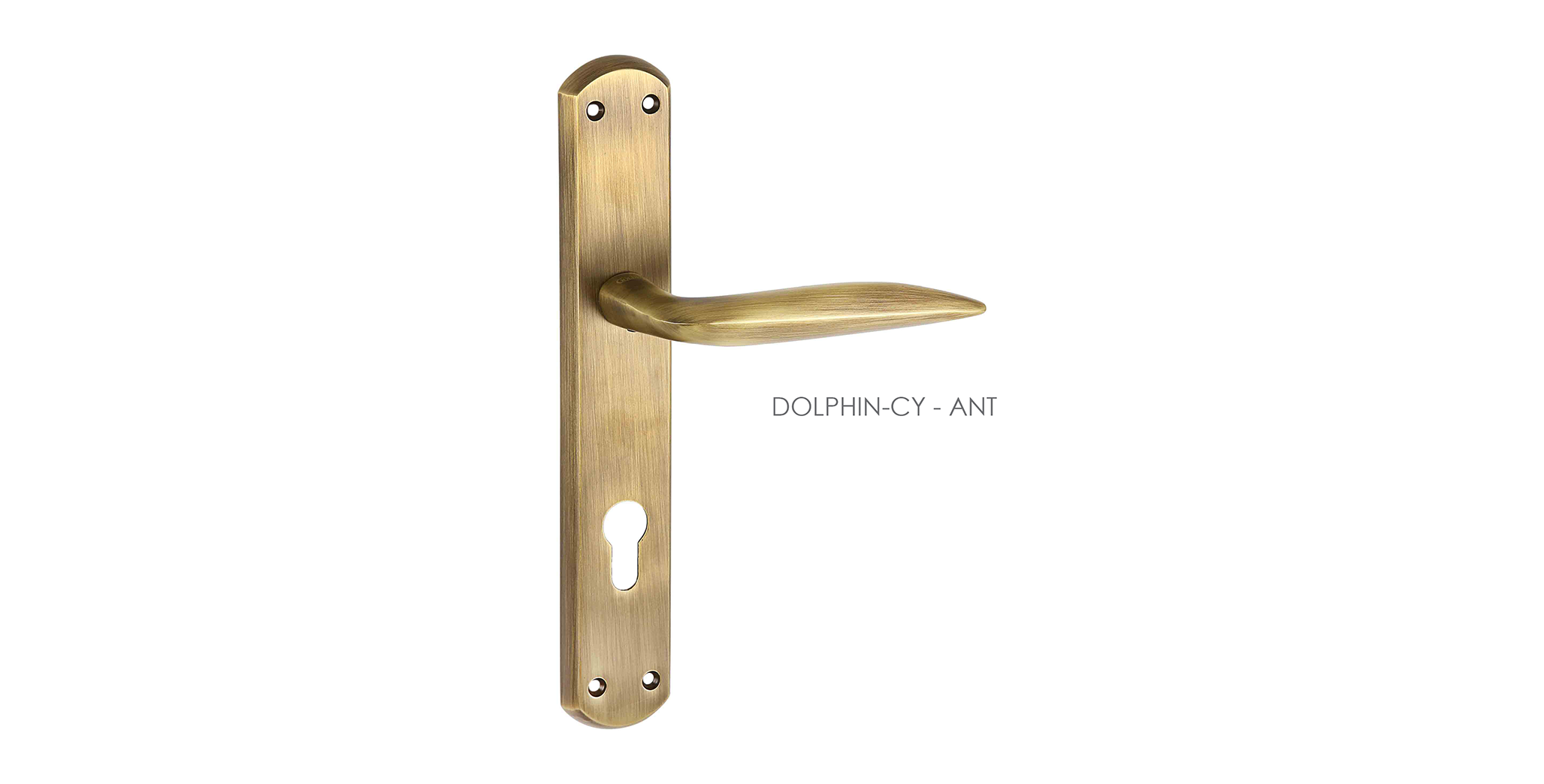 Black, Gold, Silver & Rose Gold Mortise Door Handle & Lock On Plate  For Apartments