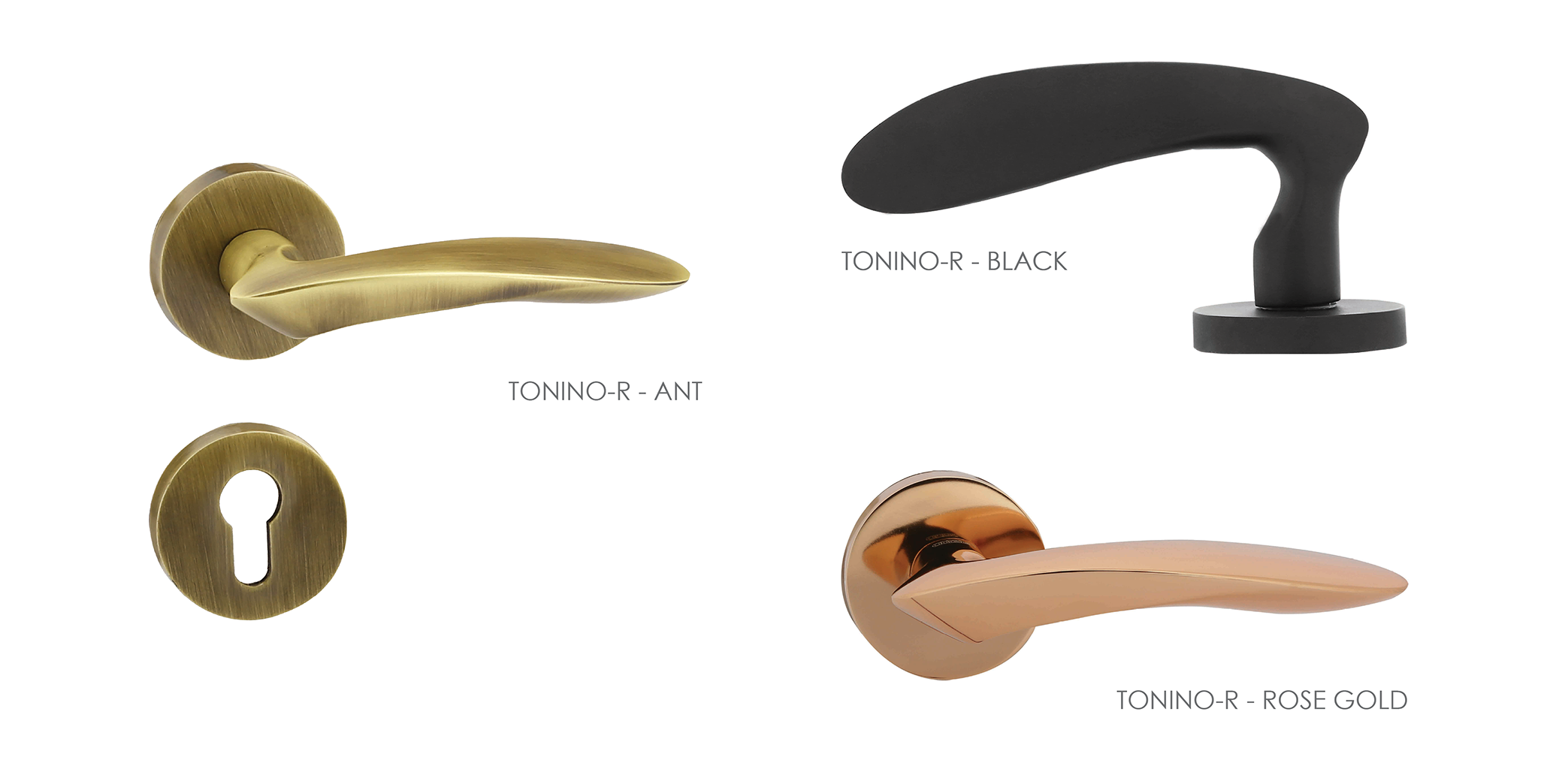 Customised Mortise Door Handle & Lock On Rosette For Chateaus