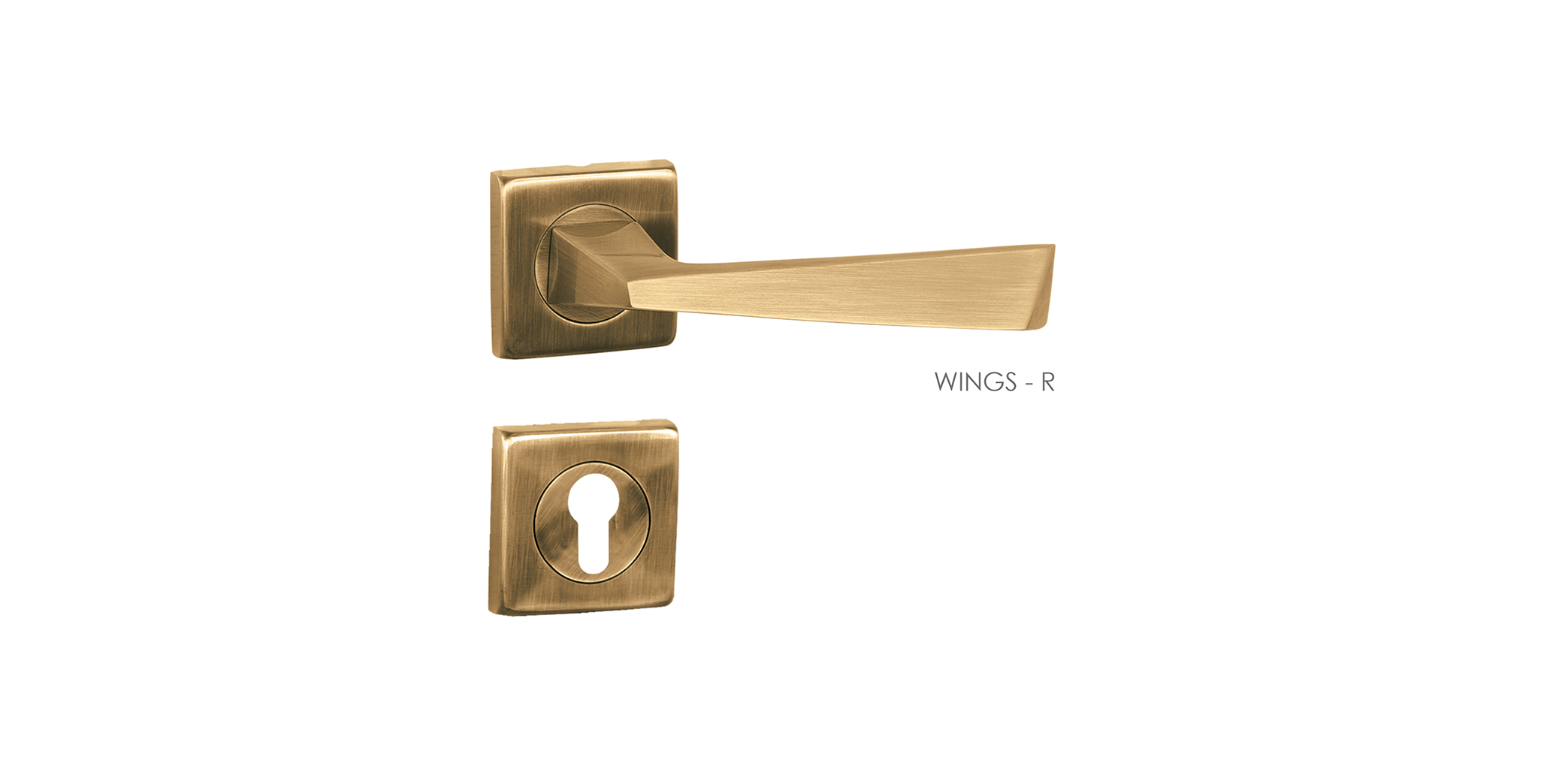 Fusion Mortise Door Handle & Lock On Rosette For Hotels