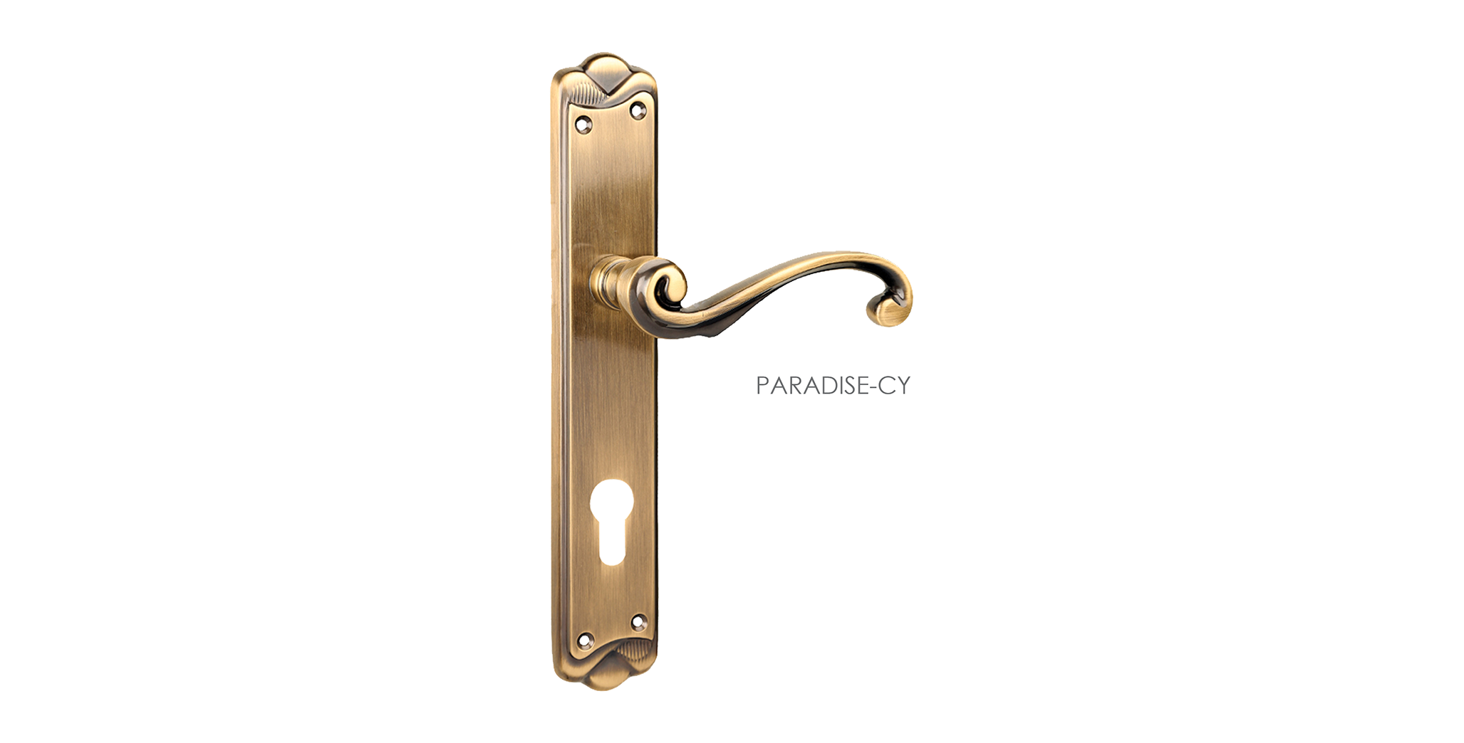 Fusion Mortise Door Handle & Lock On Plate  For Chateaus