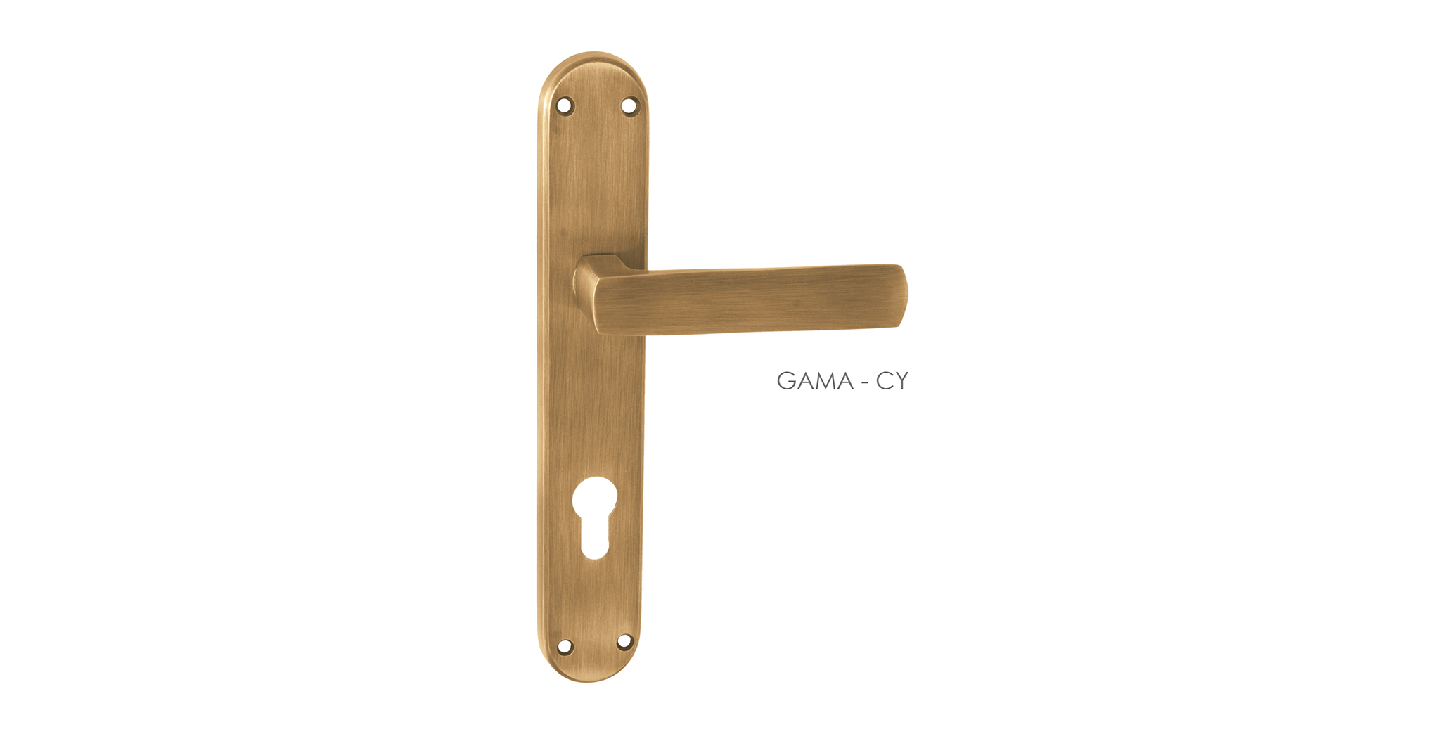 Hand Made Mortise Door Handle & Lock On Plate  For Bungalows