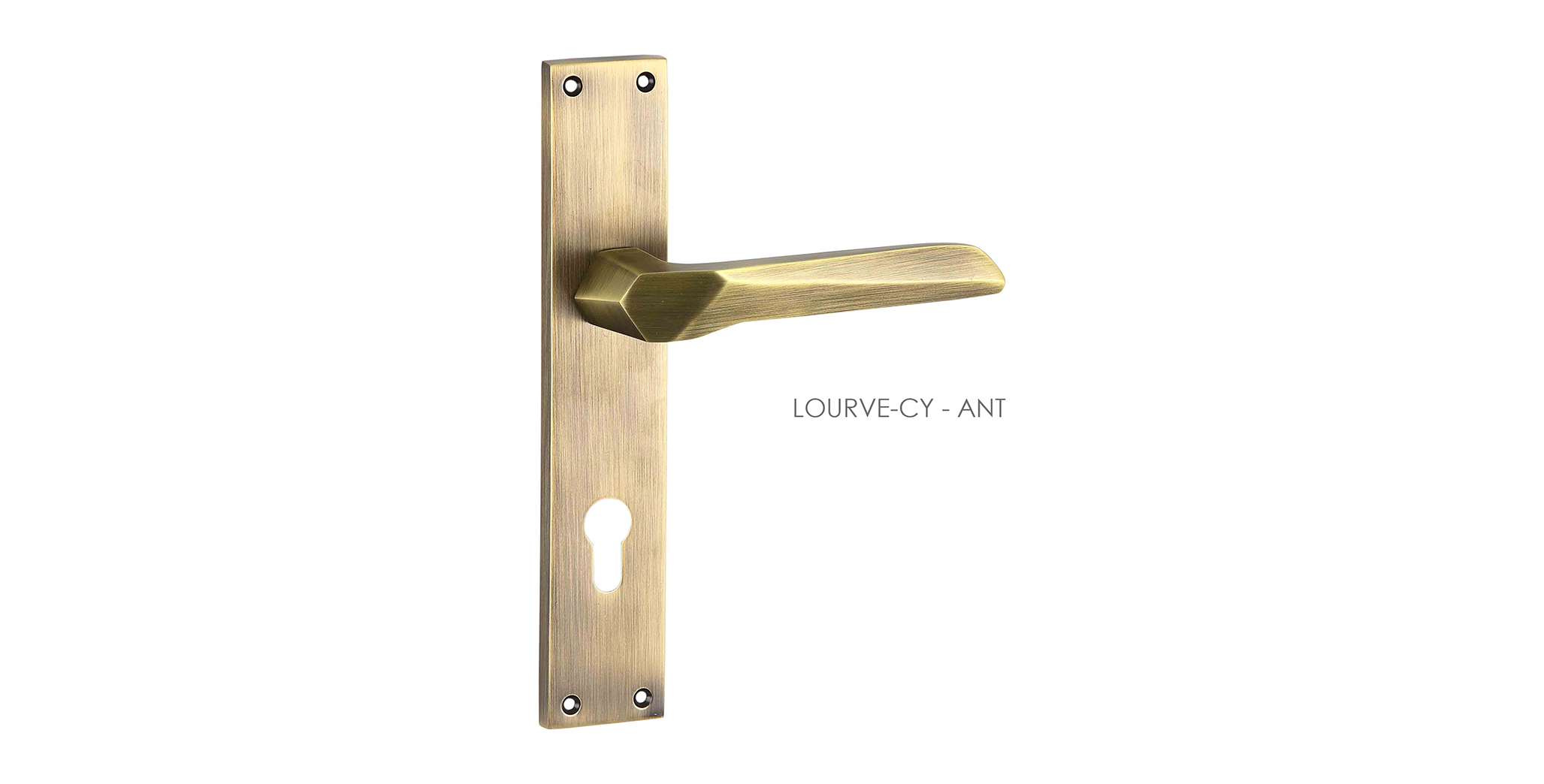 Hand Made Mortise Door Handle & Lock On Plate  For Houses