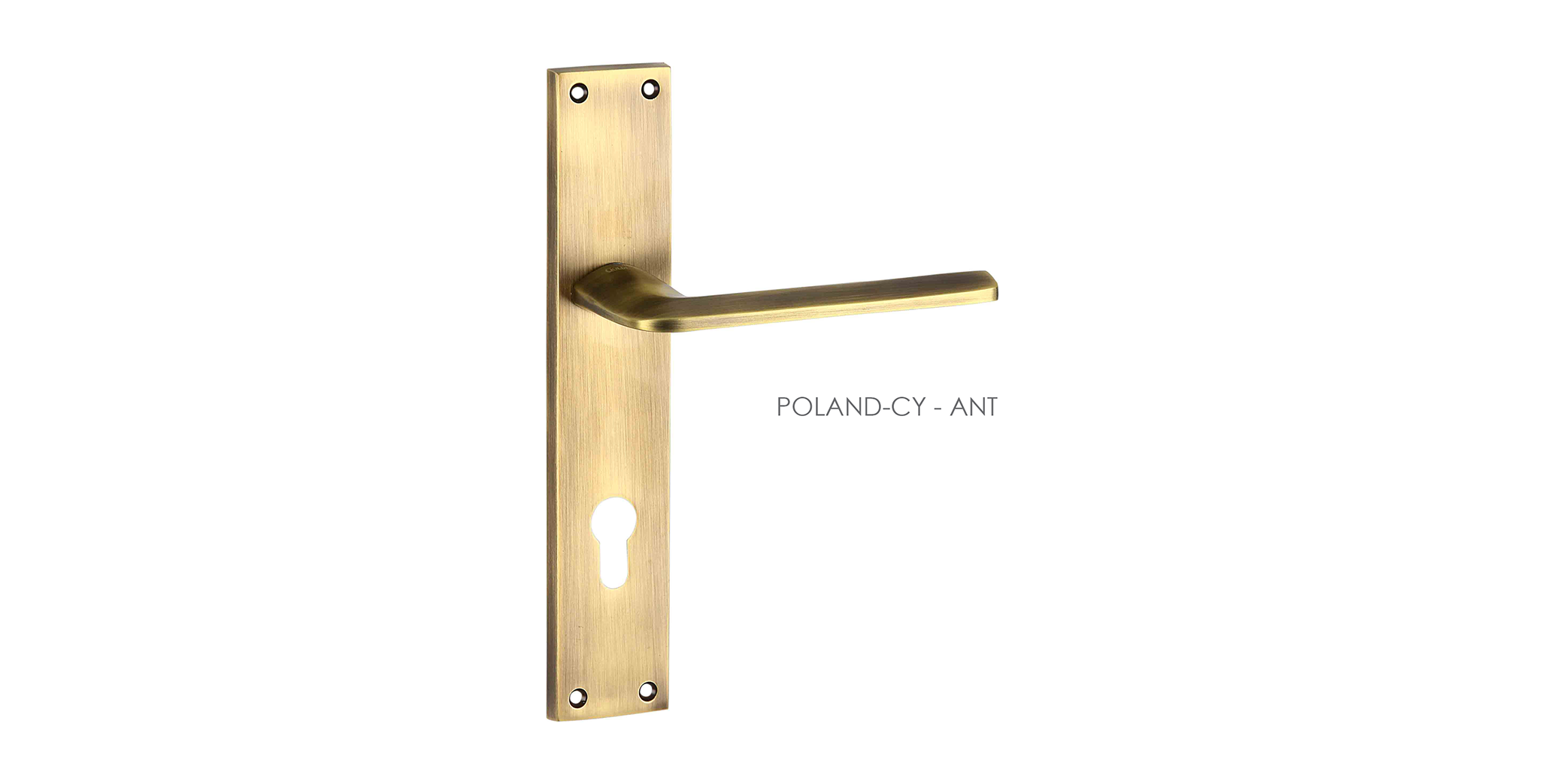 Hand Made Mortise Door Handle & Lock On Plate  For Homes