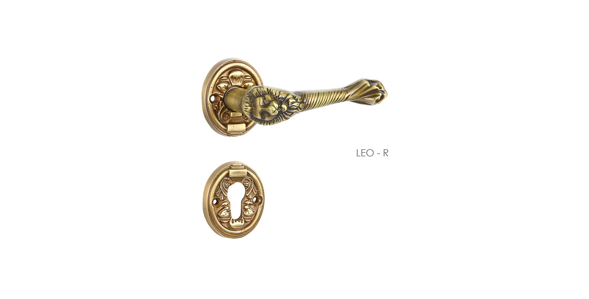 Heavy Mortise Door Handle & Lock On Rosette For Apartments