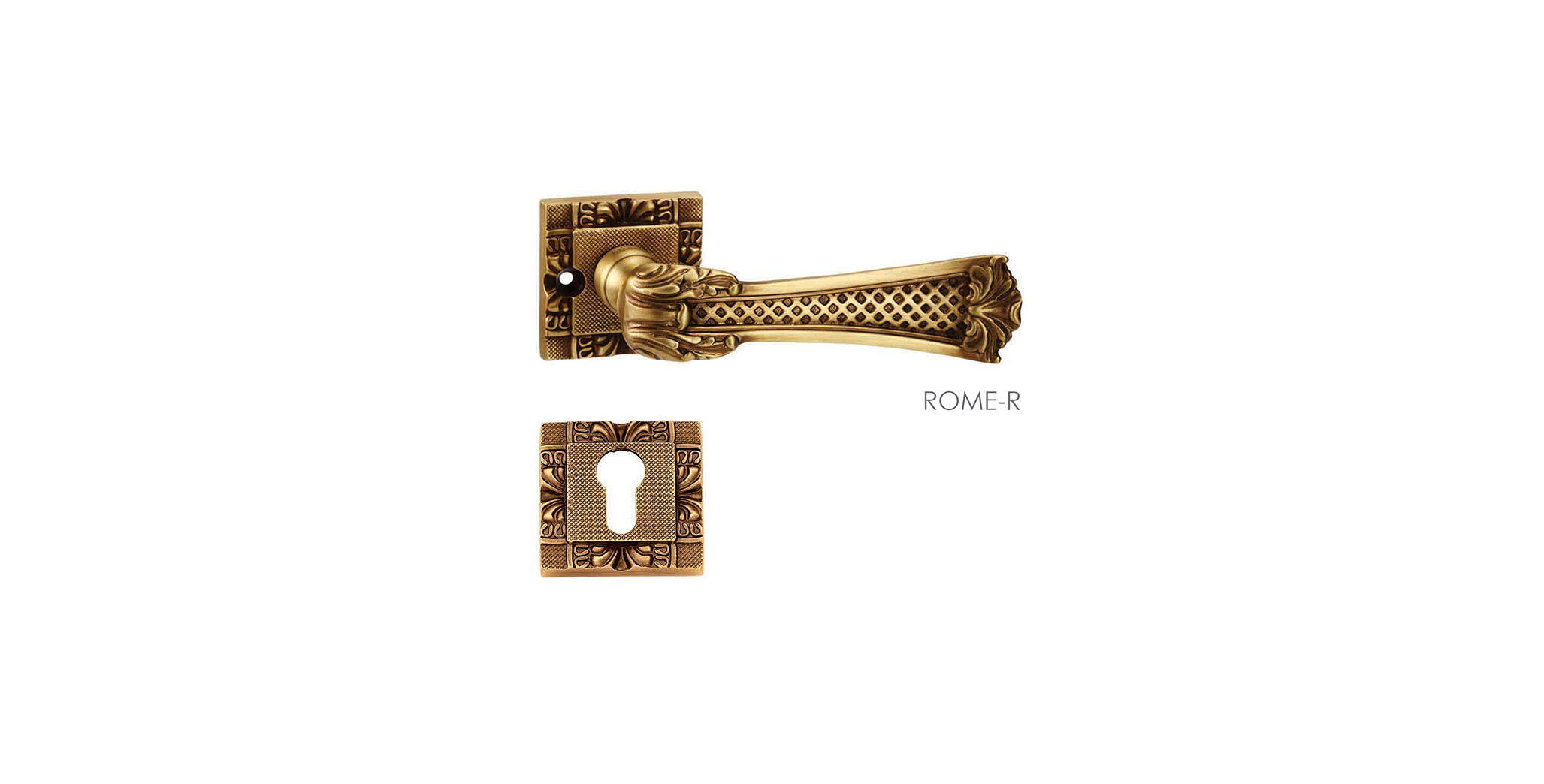 Luxury Mortise Door Handle & Lock On Rosette