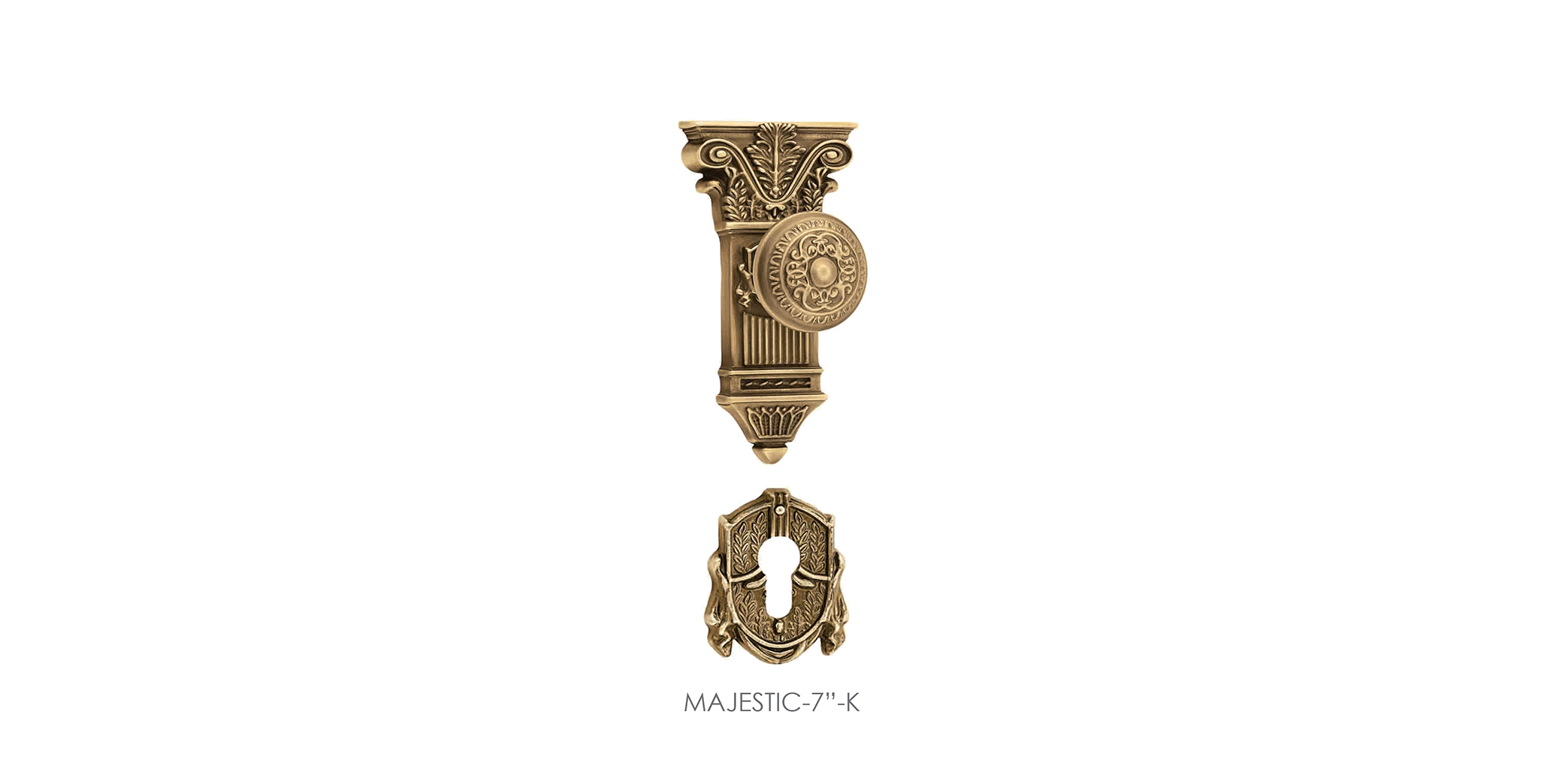 Luxury Mortise Door Knob On Rosette For Villa