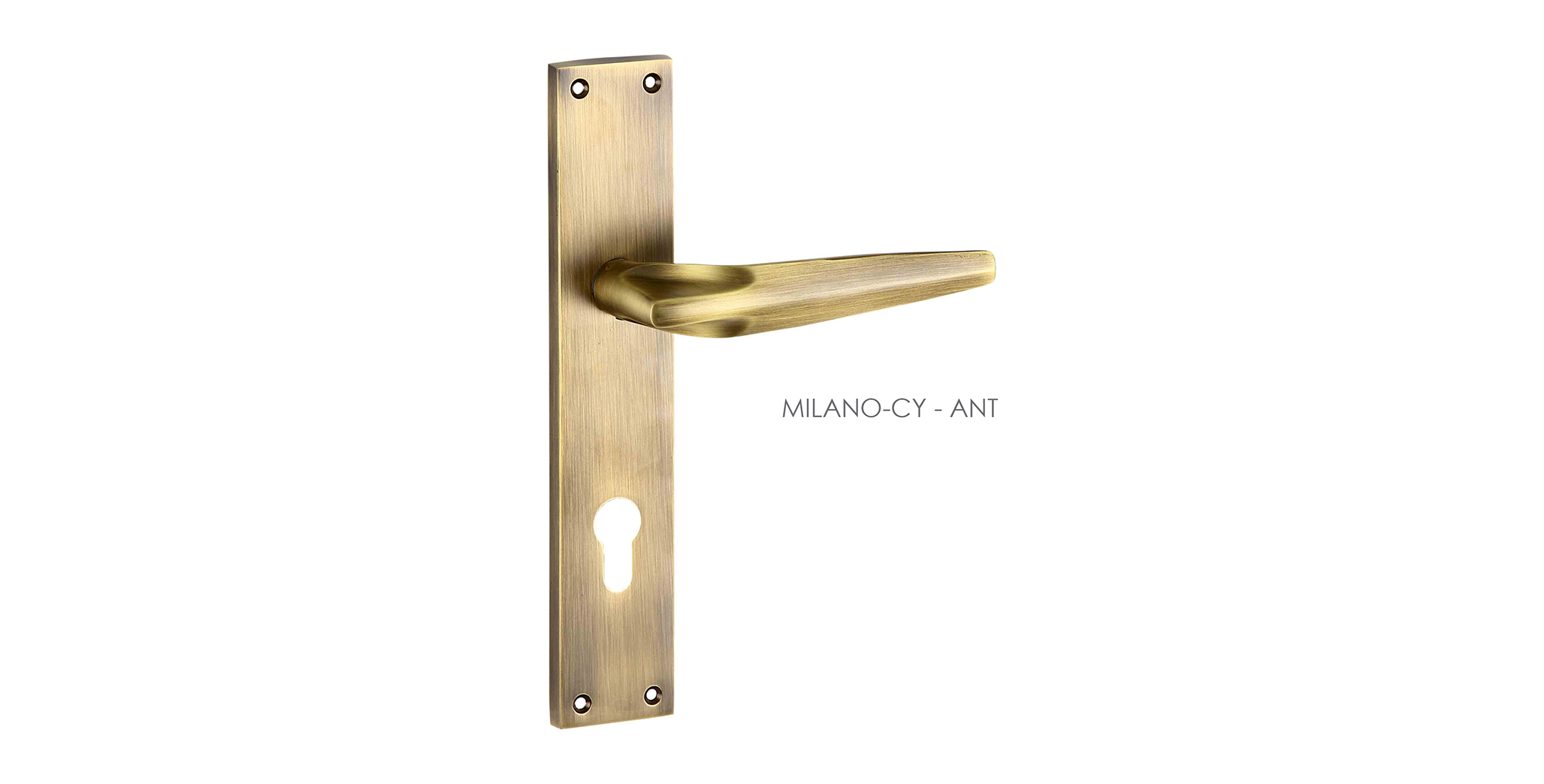Modern Mortise Door Handle & Lock On Plate  For Chateaus