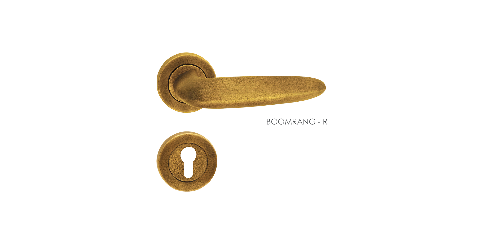 Small Mortise Door Handle & Lock On Rosette For Resorts