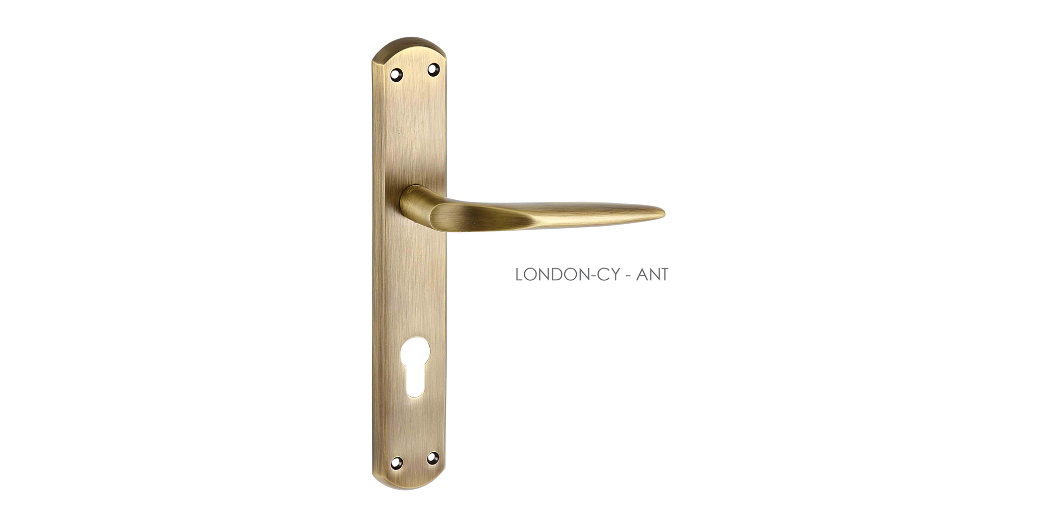 Straight Line Mortise Door Handle & Lock On Plate  For Villa