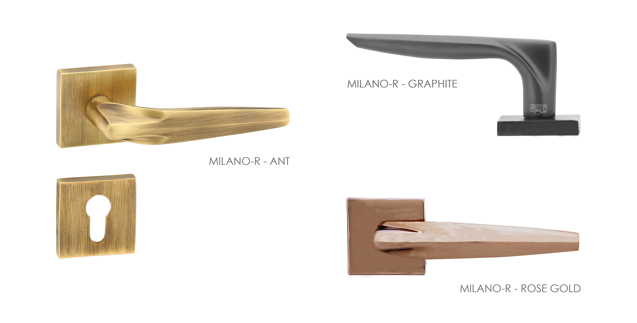 Straight Line Mortise Door Handle & Lock On Rosette For Chateaus