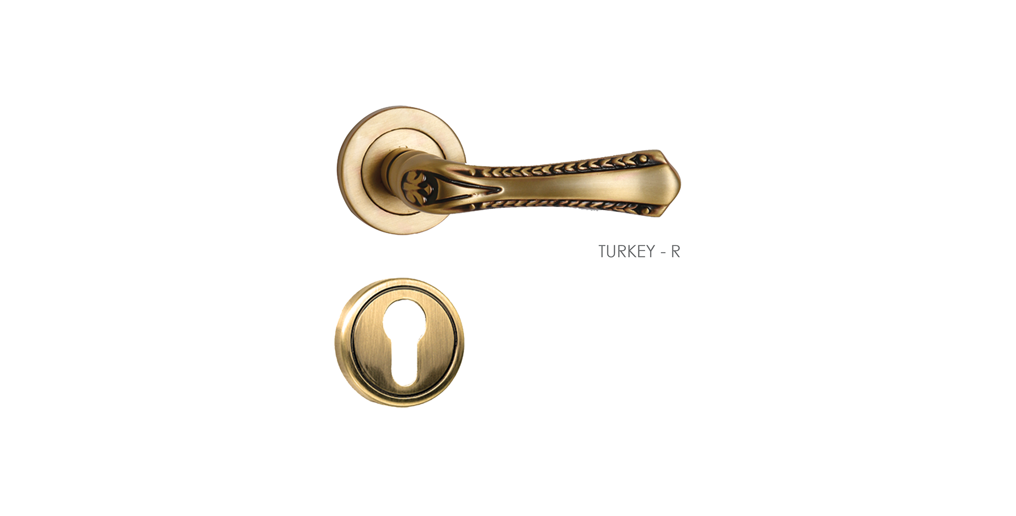 IronmongeryWorld Antique Brass Lever On Rose Door Handles – Pair, Mortice Latch