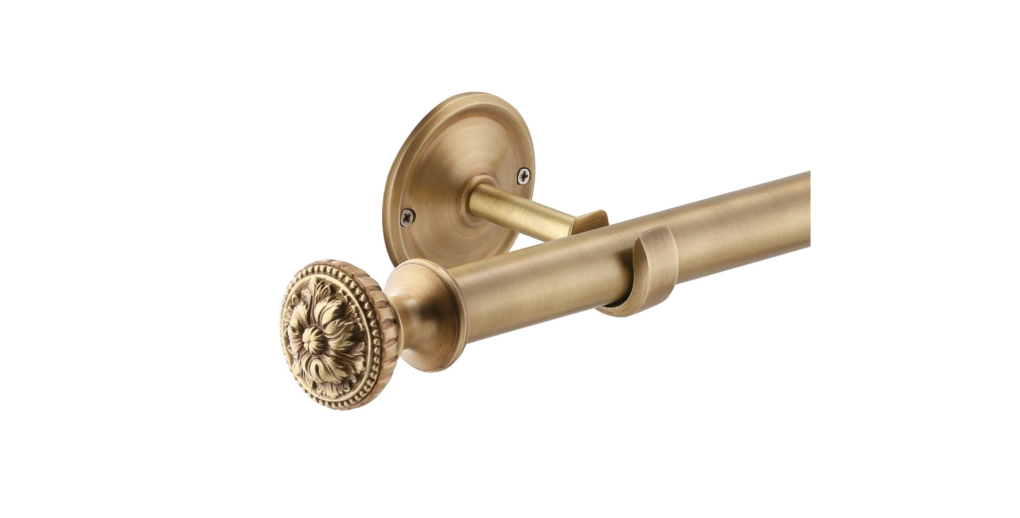 Vintage Curtain Fittings & Drapery Accessories Vintage Curtain Finials / Rod Ends