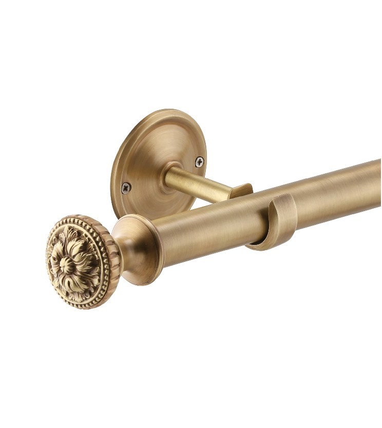 Vintage Curtain Fittings Drapery Accessories Vintage Curtain Finials / Rod Ends