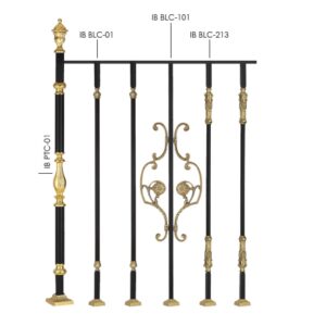 Classic Brass Staircase & Balcony Railing Handrail | Baluster in Cast offer Wrought Iron
