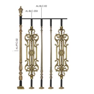 Luxury Casst Brass Solid Brass Staircase Railings
