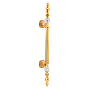 Gold Beautiful Main Door Handle with Crystals