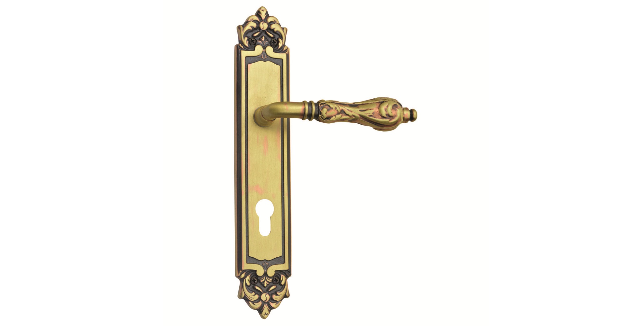 Vintage Design Door Handle On Plate for Villas