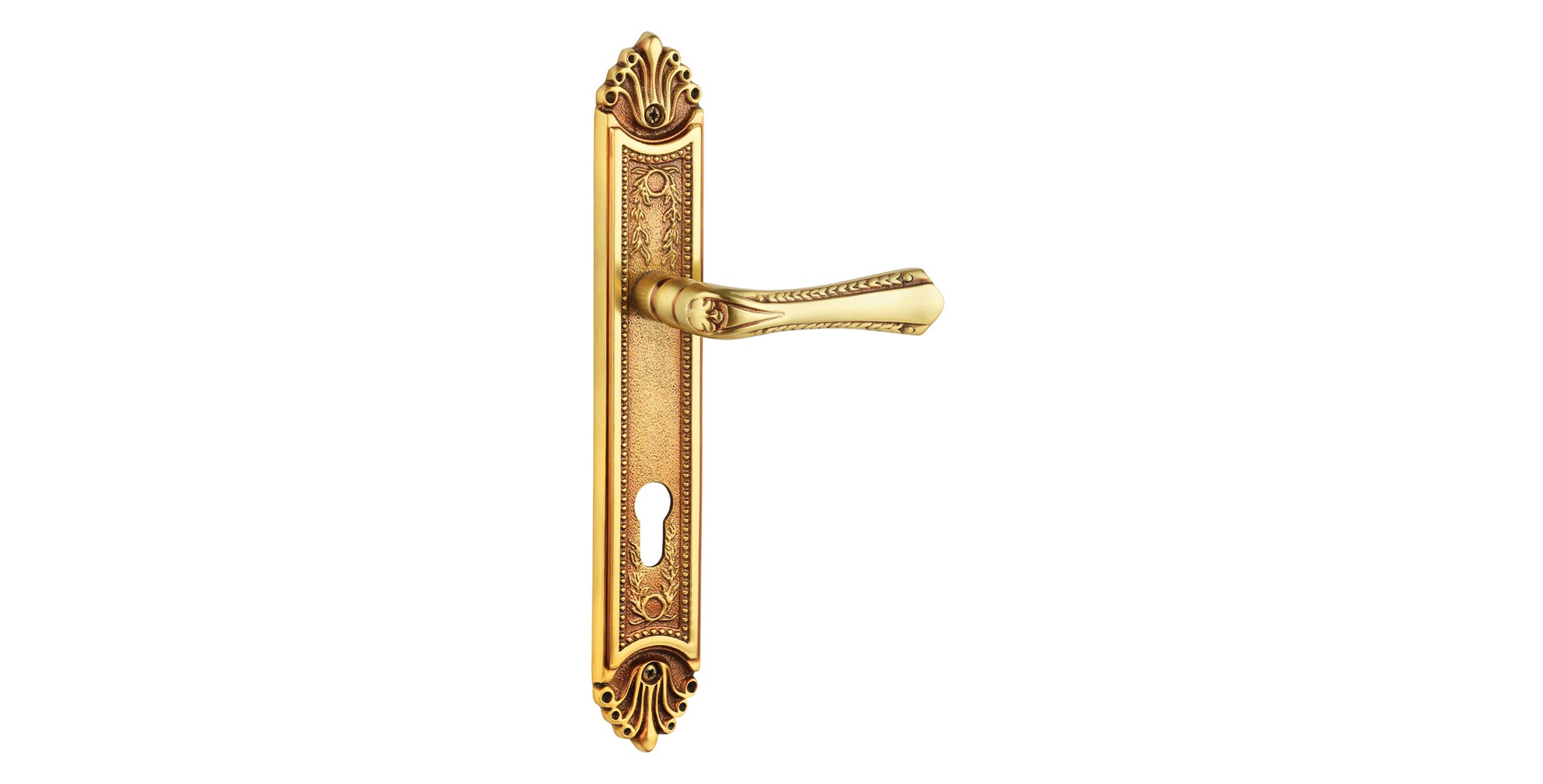 Baroque Door Handles On Plate for Resorts