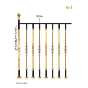 Gold Brass Railings that Symbolize Luxury and Sophistication in Design