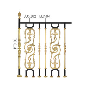 Designer Brass Railings