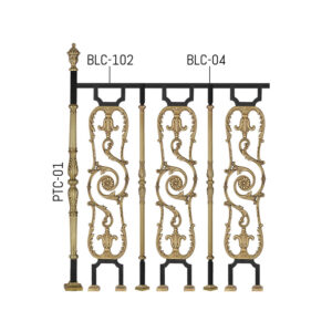 Antique Brass Railings