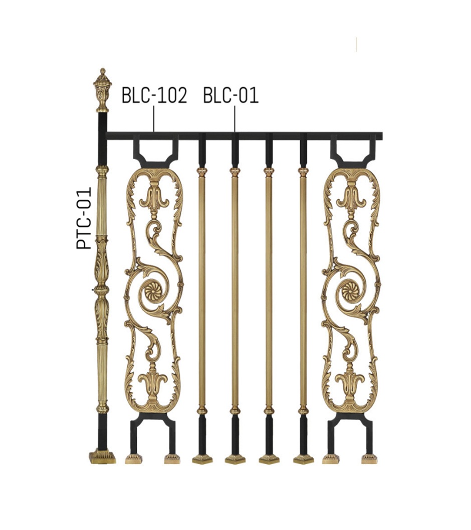 Beautiful Brass Hotel Railings