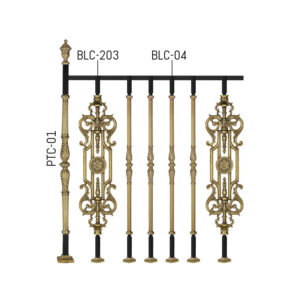 Antique Finish Brass Railings