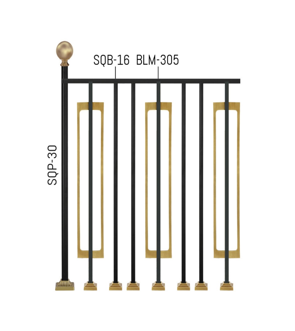 Luxe railings designed for upscale villas in India