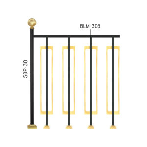 Simple Plain Brass Railings