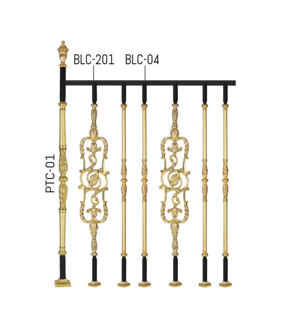 Classic Brass Timeless Home Railings