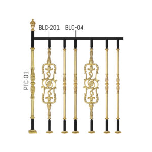 Gleaming Gold Railings