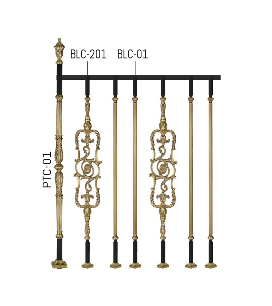 Designer Brass Luxury Home Railings