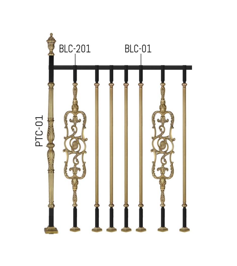Bronze Brass Bungalow Railings