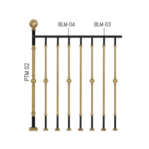 Stylish Brass Railings