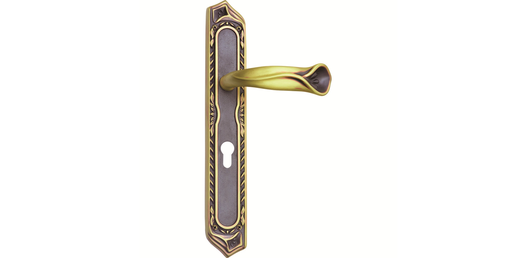 Unique Design Door Handle on Plate for Resorts